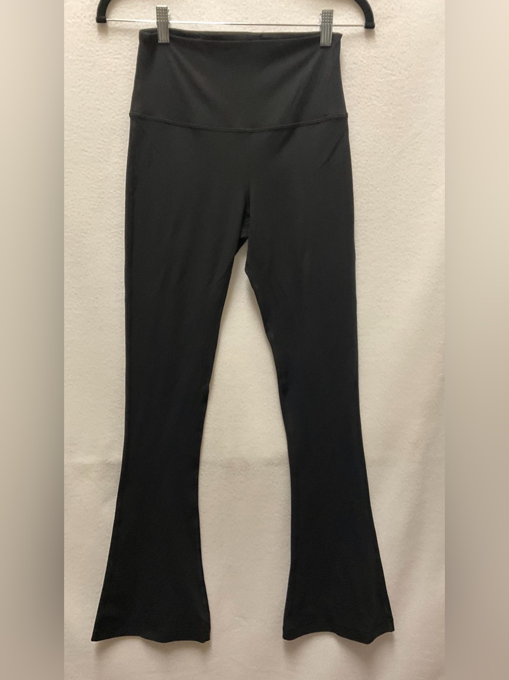 Lululemon High-Rise Black Ribbed Flare Pants